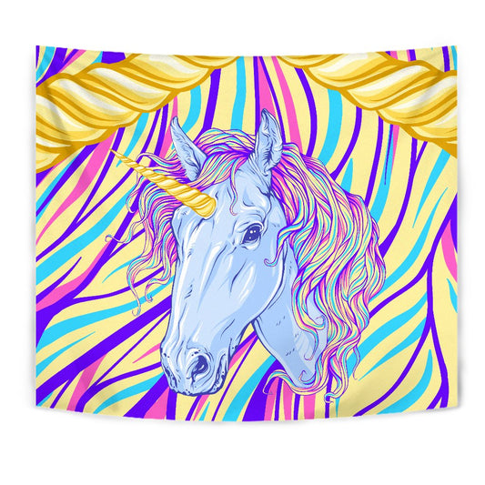 Rainbow Unicorn Wall Tapestry