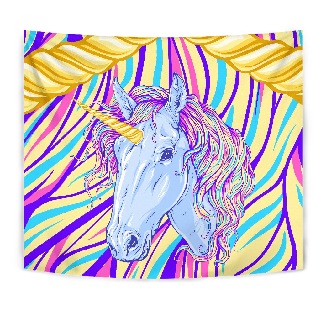 Rainbow Unicorn Wall Tapestry