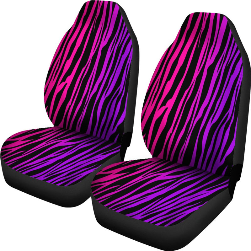 Rainbow Zebra Custom Universal Fit Car Seat Covers