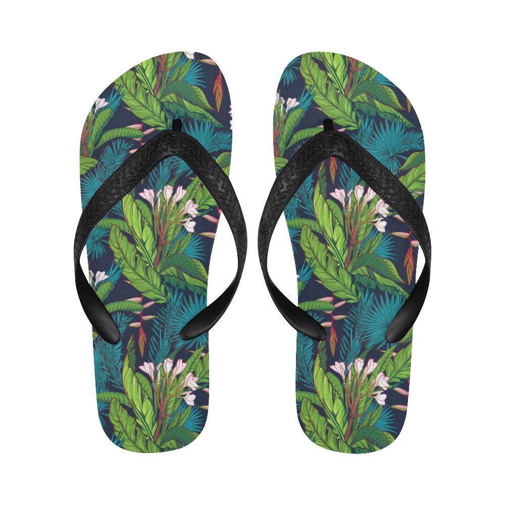 Rainforest Pattern Print Design RF01 Flip Flops-JorJune