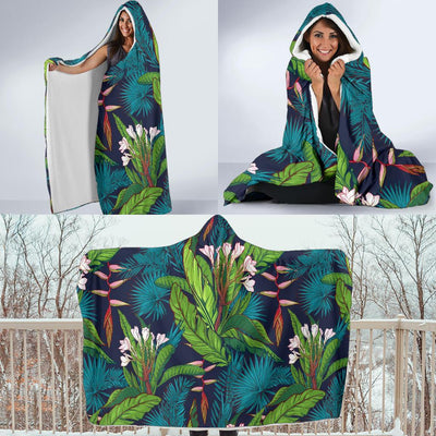 Rainforest Pattern Print Design RF01 Hooded Blanket-JORJUNE.COM