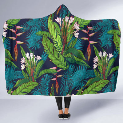 Rainforest Pattern Print Design RF01 Hooded Blanket-JORJUNE.COM