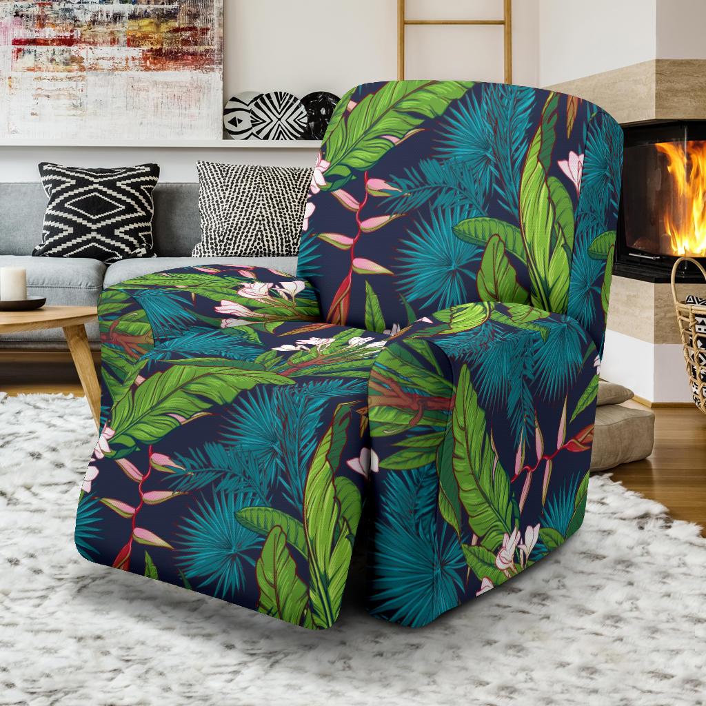 Rainforest Pattern Print Design RF01 Recliner Slipcover-JORJUNE.COM