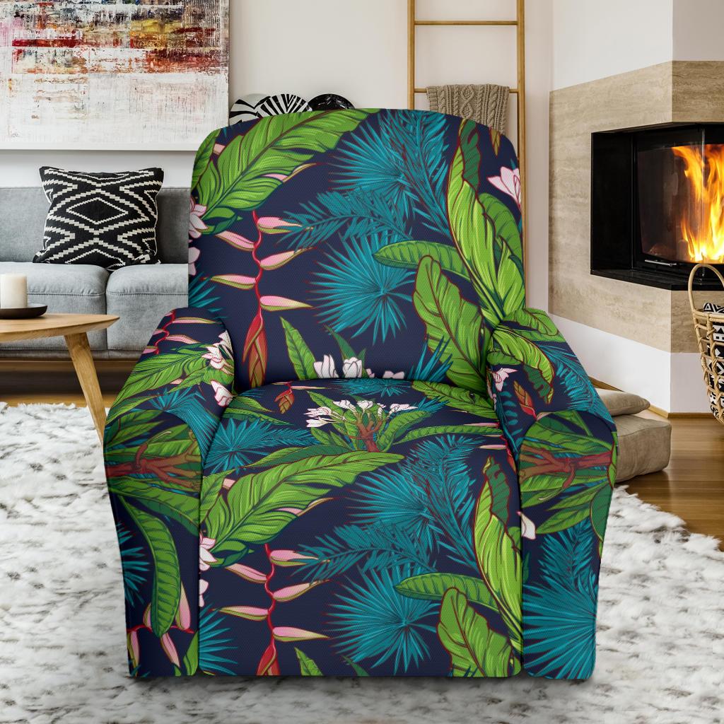 Rainforest Pattern Print Design RF01 Recliner Slipcover-JORJUNE.COM