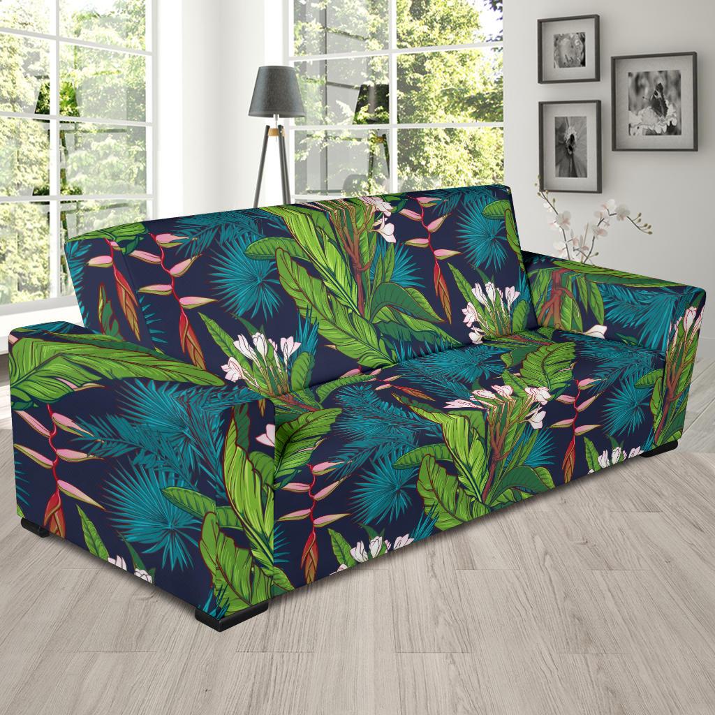 Rainforest Pattern Print Design RF01 Sofa Slipcover-JORJUNE.COM