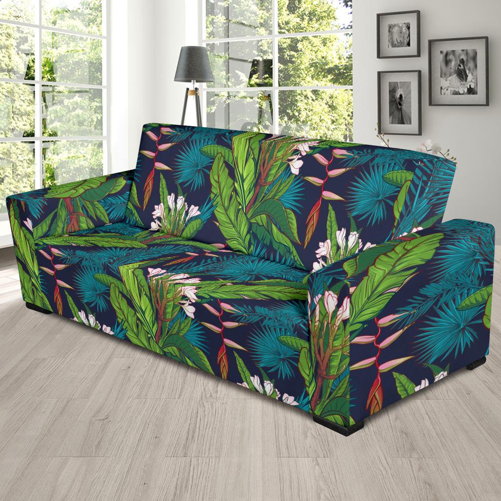 Rainforest Pattern Print Design RF01 Sofa Slipcover-JORJUNE.COM
