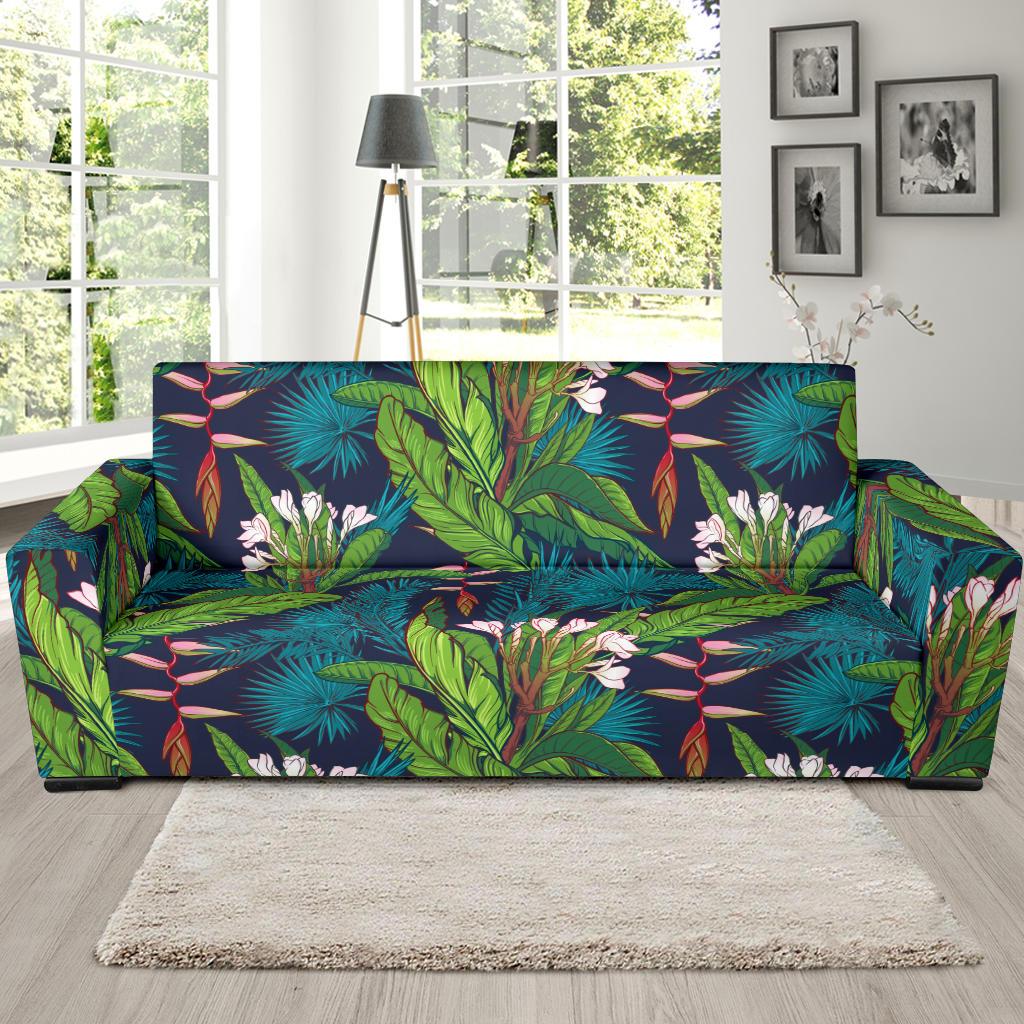 Rainforest Pattern Print Design RF01 Sofa Slipcover-JORJUNE.COM