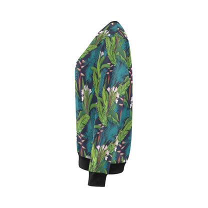 Rainforest Pattern Print Design RF01 Women Long Sleeve Sweatshirt-JorJune