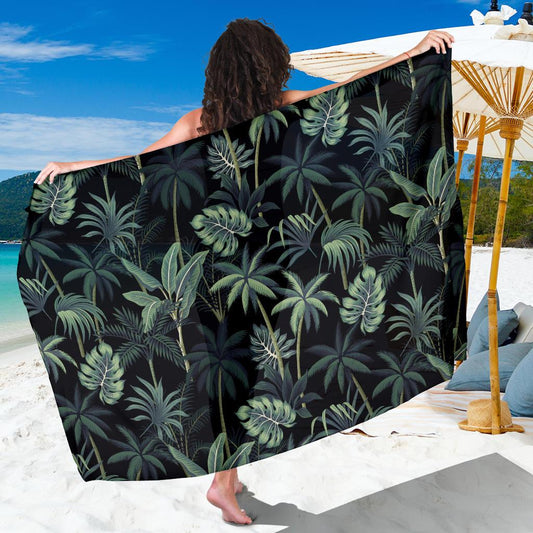 Rainforest Pattern Print Design RF02 Sarong Pareo Wrap-JORJUNE.COM