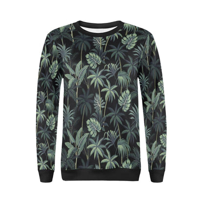 Rainforest Pattern Print Design RF02 Women Long Sleeve Sweatshirt-JorJune