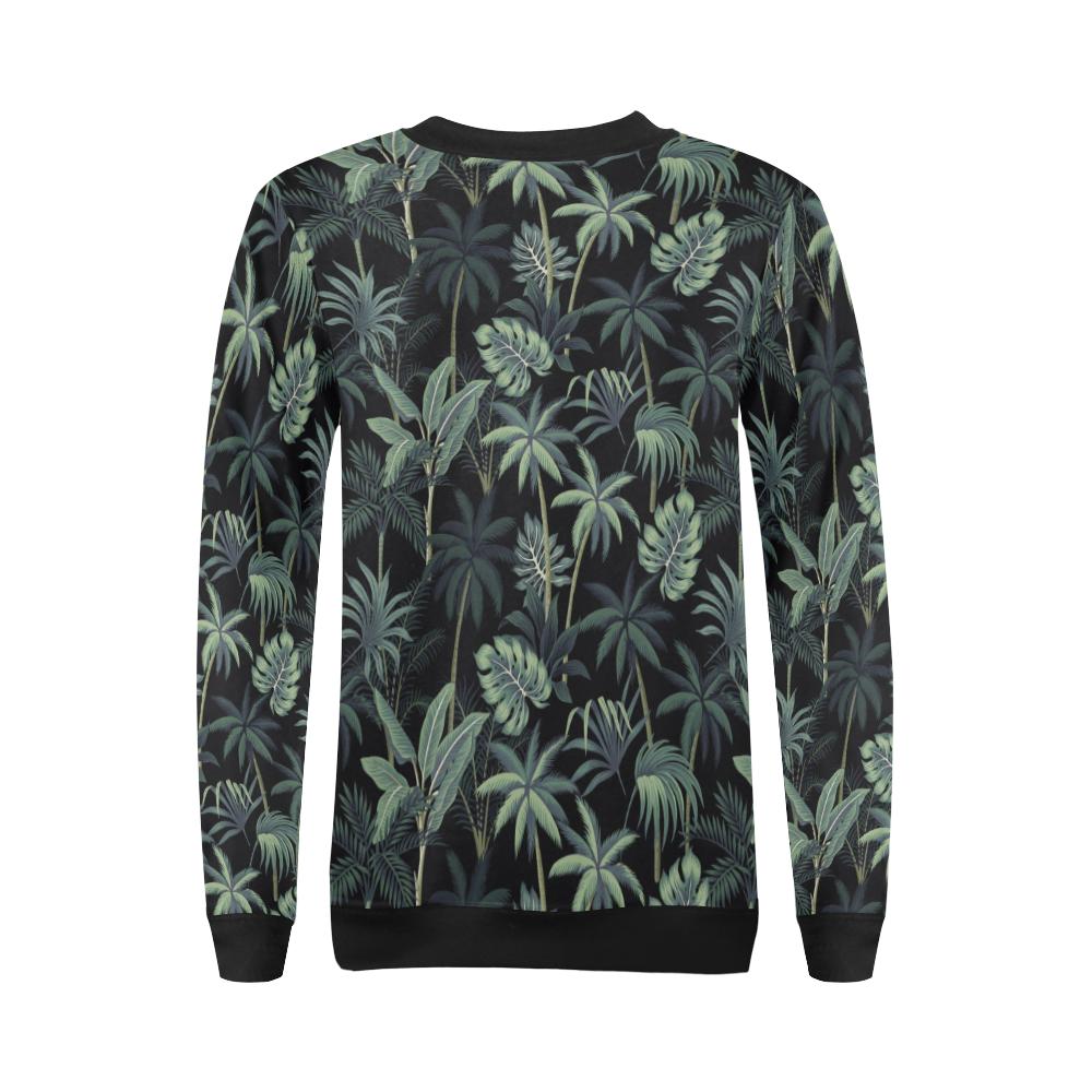 Rainforest Pattern Print Design RF02 Women Long Sleeve Sweatshirt-JorJune