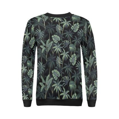Rainforest Pattern Print Design RF02 Women Long Sleeve Sweatshirt-JorJune
