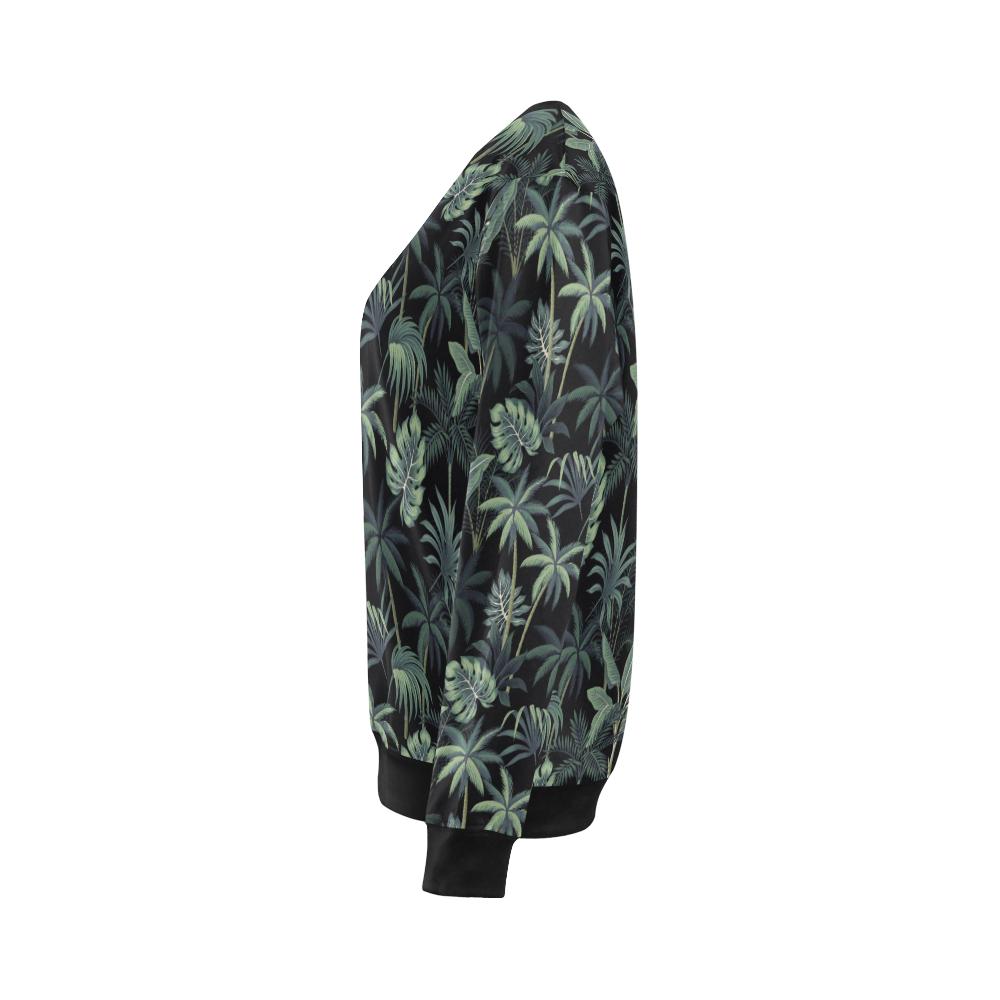 Rainforest Pattern Print Design RF02 Women Long Sleeve Sweatshirt-JorJune