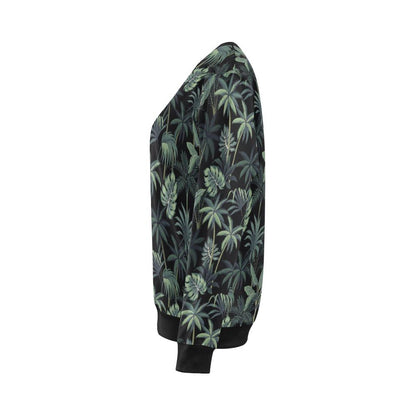 Rainforest Pattern Print Design RF02 Women Long Sleeve Sweatshirt-JorJune