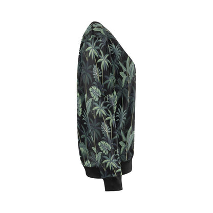 Rainforest Pattern Print Design RF02 Women Long Sleeve Sweatshirt-JorJune