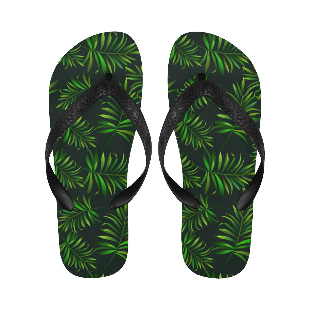 Rainforest Pattern Print Design RF03 Flip Flops-JorJune