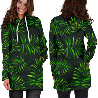 Rainforest Pattern Print Design RF03 Women Hoodie Dress