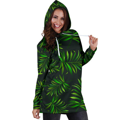 Rainforest Pattern Print Design RF03 Women Hoodie Dress
