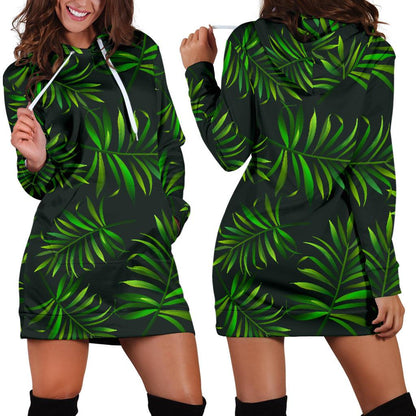 Rainforest Pattern Print Design RF03 Women Hoodie Dress