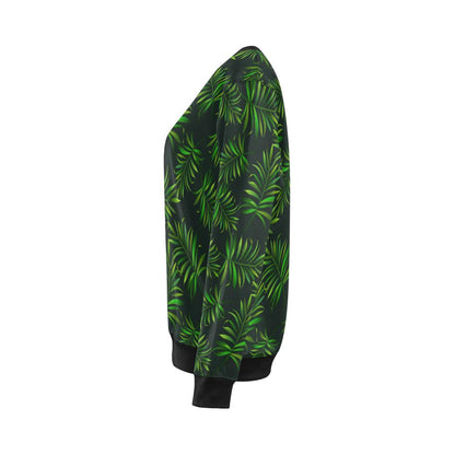 Rainforest Pattern Print Design RF03 Women Long Sleeve Sweatshirt-JorJune