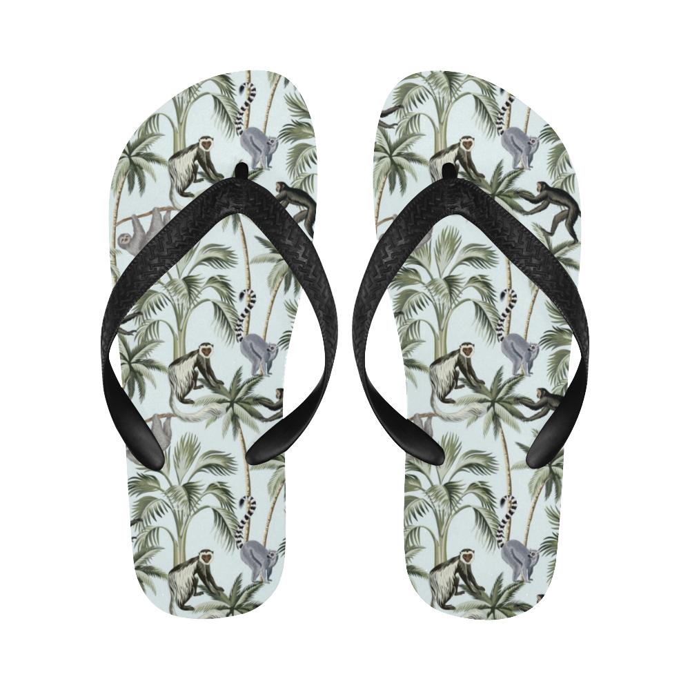 Rainforest Pattern Print Design RF04 Flip Flops-JorJune