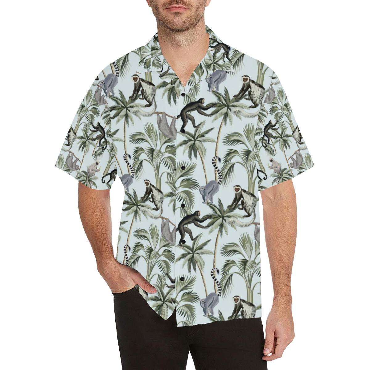 Rainforest Pattern Print Design RF04 Men Hawaiian Shirt-JorJune