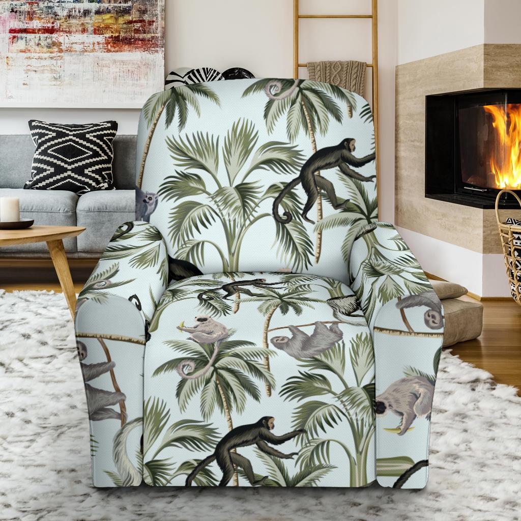Rainforest Pattern Print Design RF04 Recliner Slipcover-JORJUNE.COM
