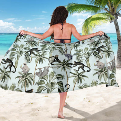 Rainforest Pattern Print Design RF04 Sarong Pareo Wrap-JORJUNE.COM