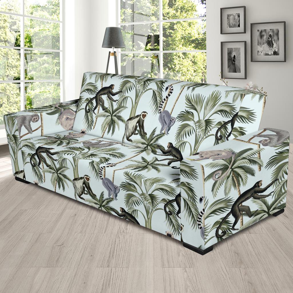Rainforest Pattern Print Design RF04 Sofa Slipcover-JORJUNE.COM