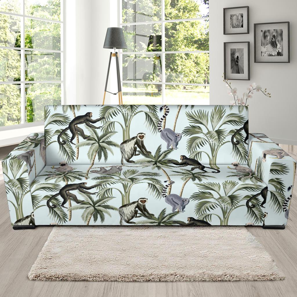 Rainforest Pattern Print Design RF04 Sofa Slipcover-JORJUNE.COM