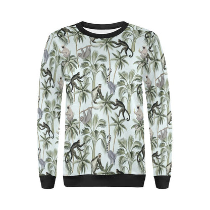 Rainforest Pattern Print Design RF04 Women Long Sleeve Sweatshirt-JorJune