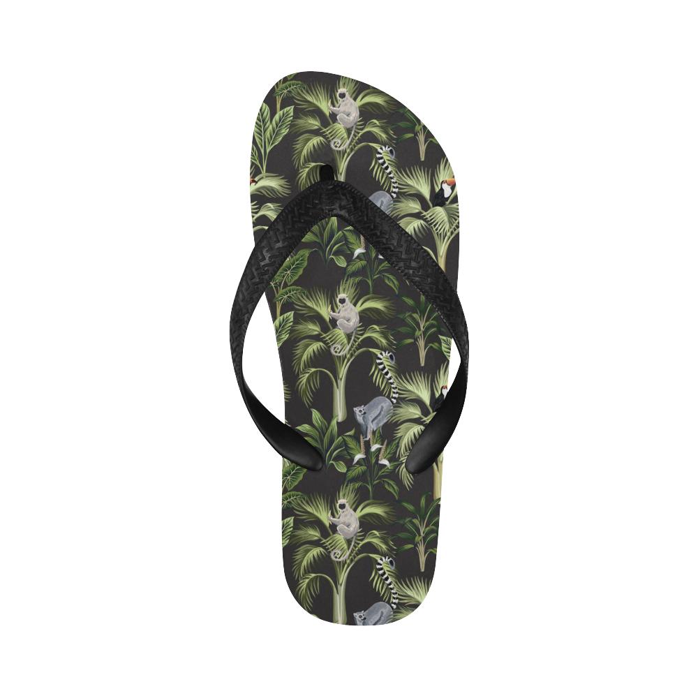 Rainforest Pattern Print Design RF05 Flip Flops-JorJune