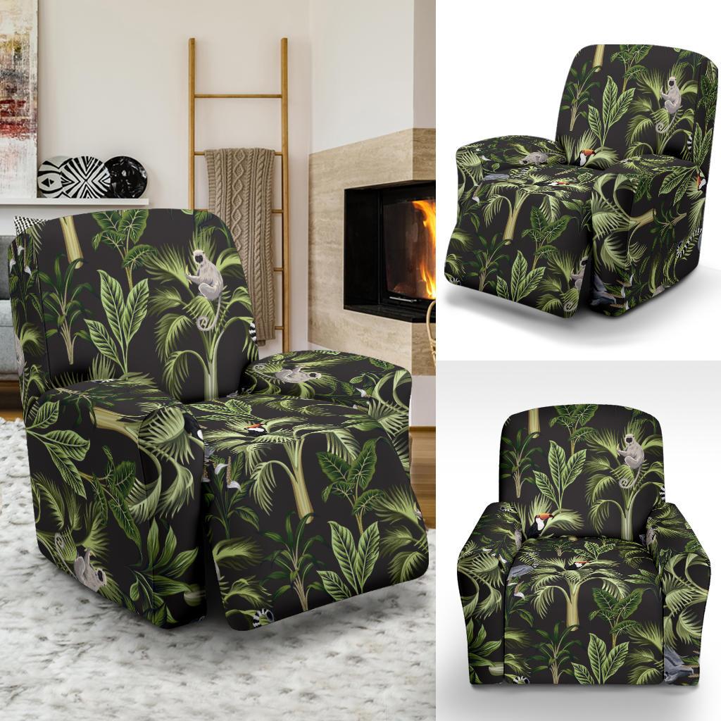 Rainforest Pattern Print Design RF05 Recliner Slipcover-JORJUNE.COM