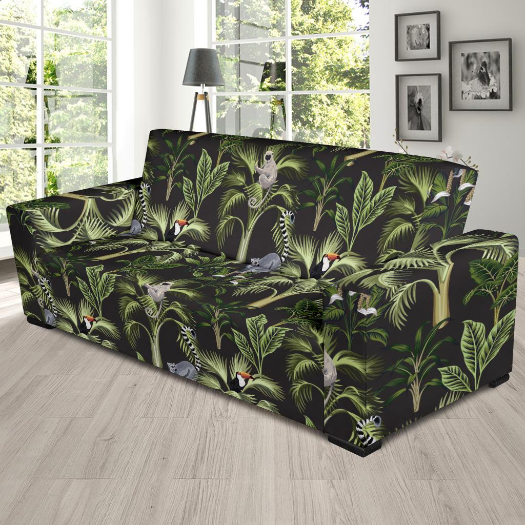 Rainforest Pattern Print Design RF05 Sofa Slipcover-JORJUNE.COM