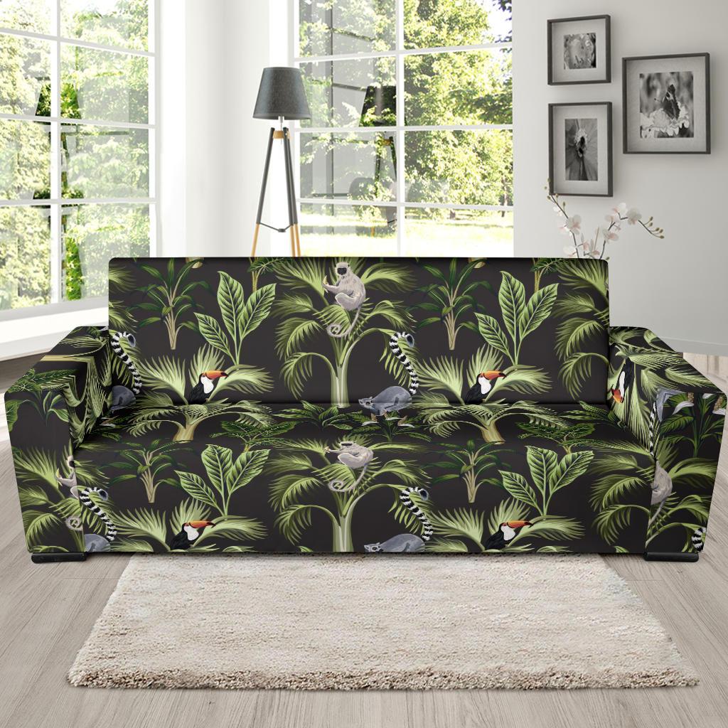 Rainforest Pattern Print Design RF05 Sofa Slipcover-JORJUNE.COM