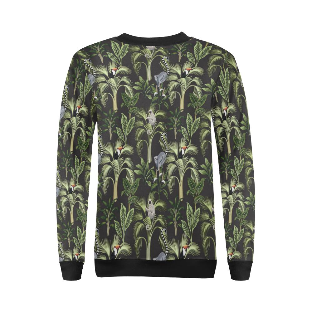 Rainforest Pattern Print Design RF05 Women Long Sleeve Sweatshirt-JorJune