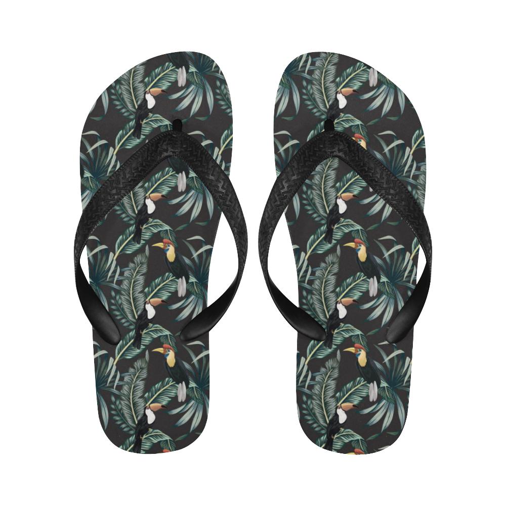 Rainforest Pattern Print Design RF06 Flip Flops-JorJune