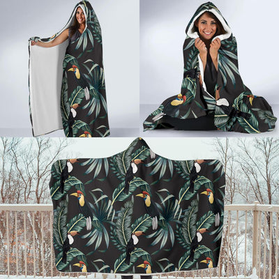 Rainforest Pattern Print Design RF06 Hooded Blanket-JORJUNE.COM