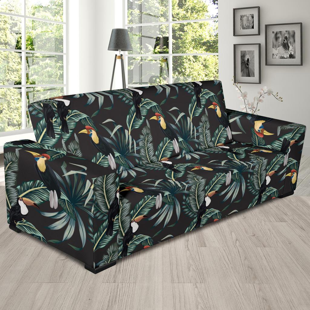 Rainforest Pattern Print Design RF06 Sofa Slipcover-JORJUNE.COM