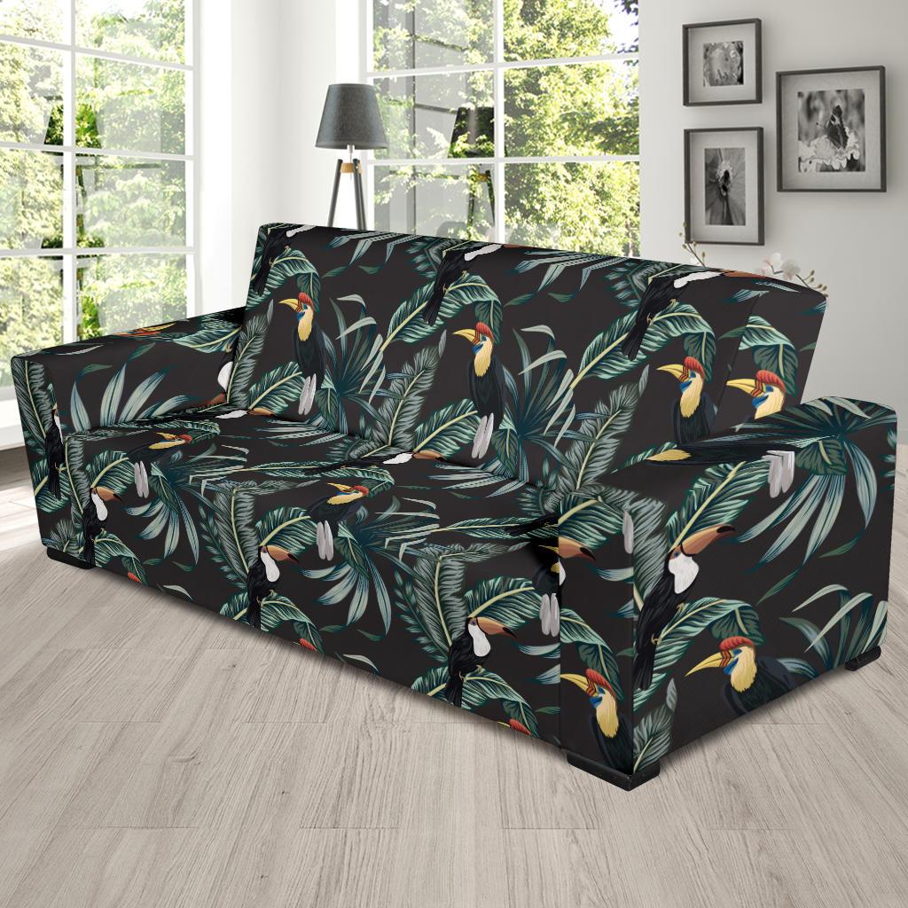 Rainforest Pattern Print Design RF06 Sofa Slipcover-JORJUNE.COM