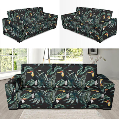 Rainforest Pattern Print Design RF06 Sofa Slipcover-JORJUNE.COM