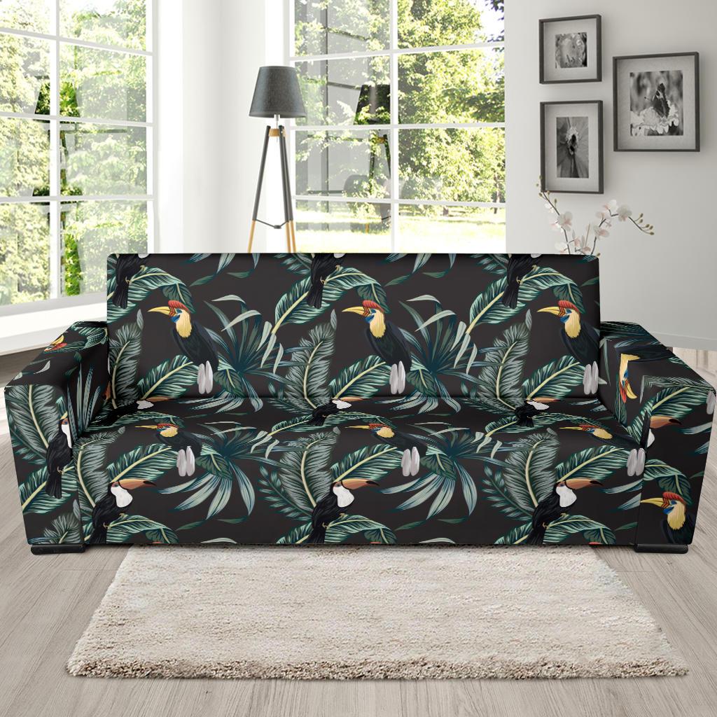 Rainforest Pattern Print Design RF06 Sofa Slipcover-JORJUNE.COM