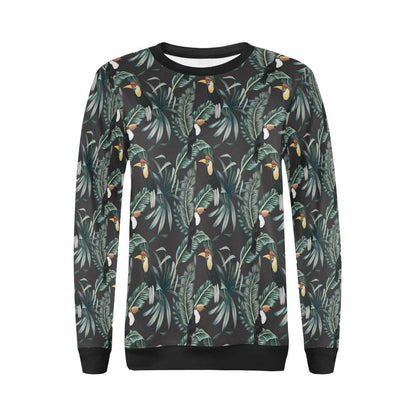 Rainforest Pattern Print Design RF06 Women Long Sleeve Sweatshirt-JorJune