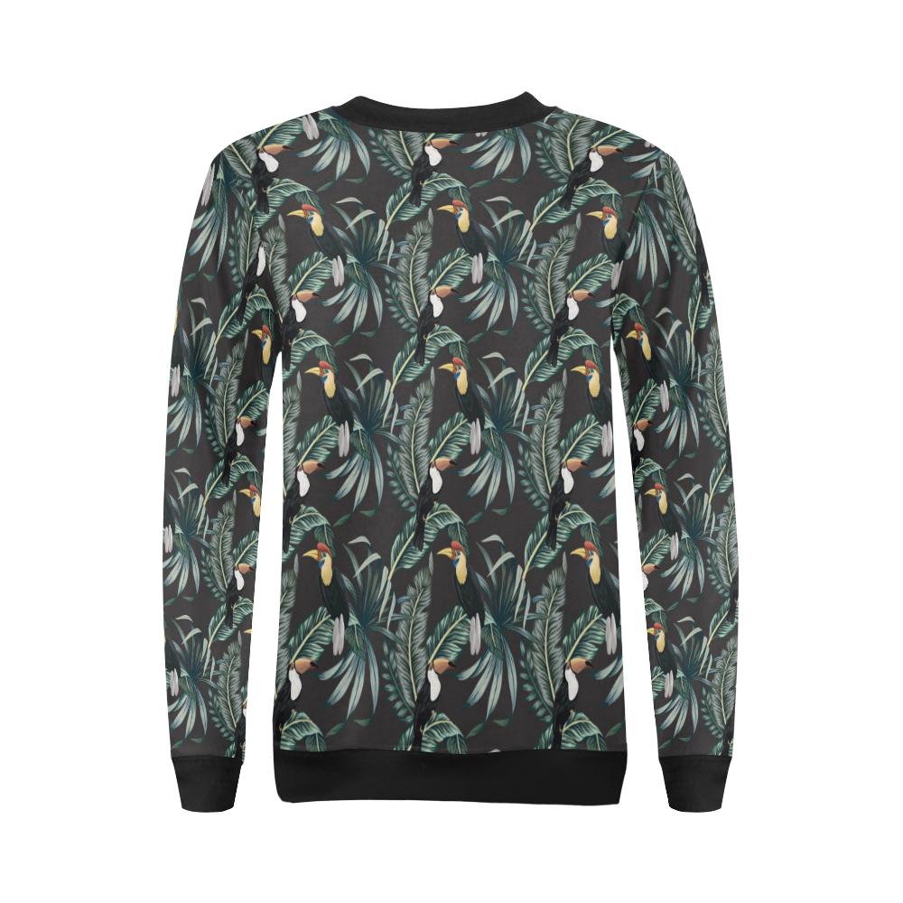 Rainforest Pattern Print Design RF06 Women Long Sleeve Sweatshirt-JorJune