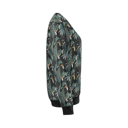 Rainforest Pattern Print Design RF06 Women Long Sleeve Sweatshirt-JorJune