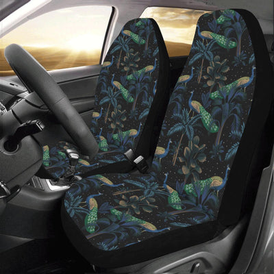 Rainforest Peacock Pattern Print Design A04 Car Seat Covers (Set of 2)-JORJUNE.COM