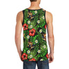 Hawaiian flower red Hibiscus tropical Men Tank Top