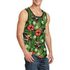 Hawaiian flower red Hibiscus tropical Men Tank Top