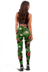 Rainforest Red Hibiscus Women Leggings