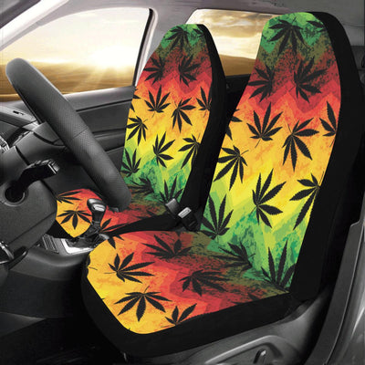 Rasta Pattern Print Design A02 Car Seat Covers (Set of 2)-JORJUNE.COM